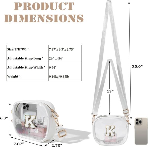 Girl Purse Birthday Gifts for 8 9 10 11 12 13 Year Old Kids Teens and Women, Clear Purse Crossbody Bag Cute Trendy Stuff - Image 6