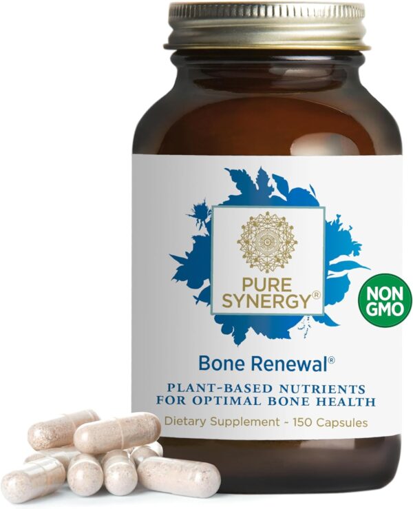 PURE SYNERGY Bone Renewal | Bioavailable Calcium with Cofactors | Natural, Vegan Bone Health Supplement with Vitamin D3, K2, Magnesium, & Boron | for Lasting Bone Strength (150 Capsules) - Image 2