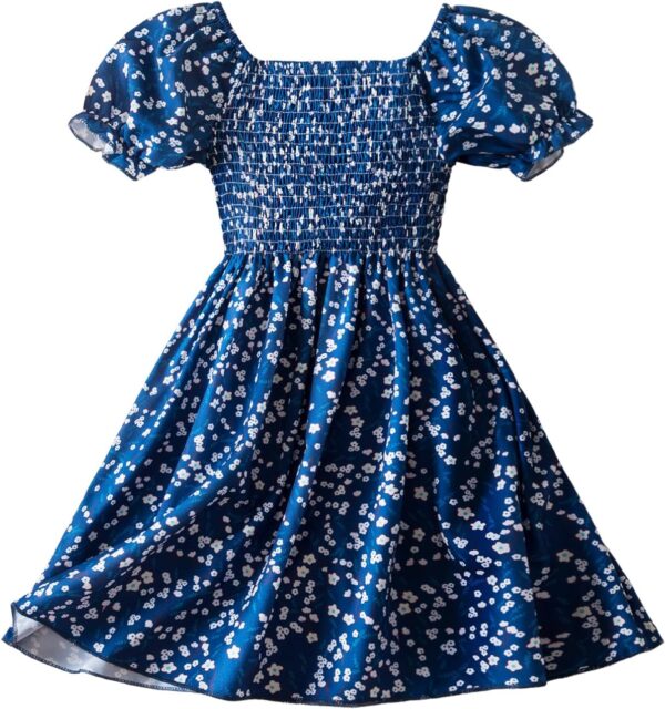 NNJXD Little Girl Floral Dress Princess Girls Casaul Printed A-line Sundress - Image 2