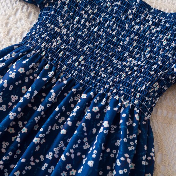 NNJXD Little Girl Floral Dress Princess Girls Casaul Printed A-line Sundress - Image 5