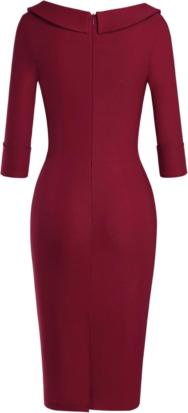 MUXXN Women's Classic Vintage Sweetheart Neckline Cocktail Prom Tea Dress - Image 3