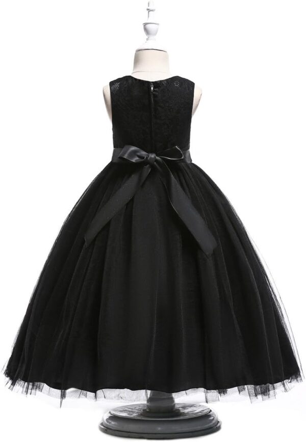 Glamulice Flower Girls Lace Bridesmaid Dress Princess Elegant Tulle Long A Line Dresses Pageant Wedding Party Ball Gown - Image 3