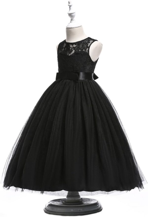 Glamulice Flower Girls Lace Bridesmaid Dress Princess Elegant Tulle Long A Line Dresses Pageant Wedding Party Ball Gown - Image 4