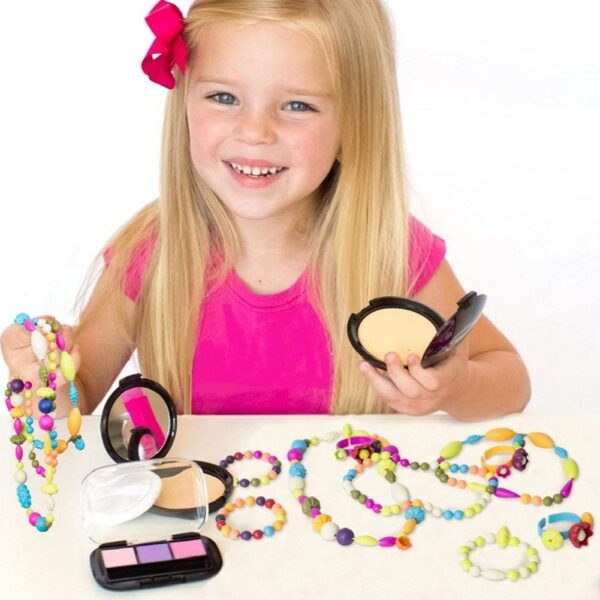 GILI Pop Beads - Jewelry Making Kit for 3 4 5 6 7 8 Year Old Little Girls - Arts and Crafts Toys for Kids Age 4yr-8yr - Necklace Bracelet Creativity Snap Set Top Best Christmas Birthday Gifts (500pcs) - Image 4