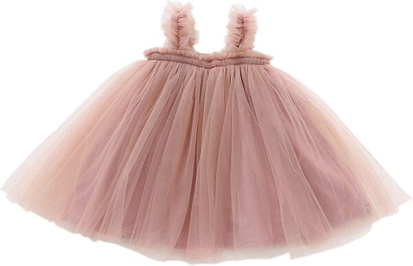 Baby Girls Tutu Dress Toddler Tulle Sleeveless Princess Sundress - Image 2