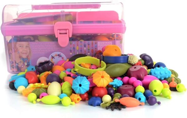 GILI Pop Beads - Jewelry Making Kit for 3 4 5 6 7 8 Year Old Little Girls - Arts and Crafts Toys for Kids Age 4yr-8yr - Necklace Bracelet Creativity Snap Set Top Best Christmas Birthday Gifts (500pcs) - Image 8