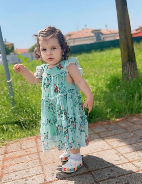 AGQT Toddler Girls Ruffle Dress Sleeveless Flower Girls Swiss Dots Flowy Pleated Party Dress Easter Dresses Size 1-6T - Image 5