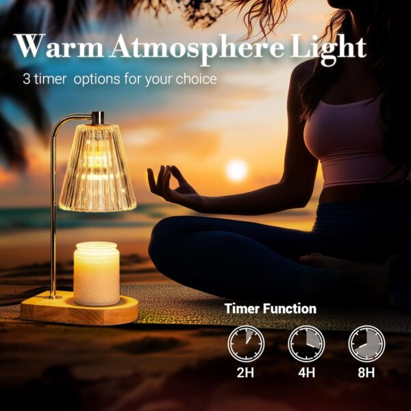 Birthday Gifts for Women, Candle Warmer Lamp with Timer, Unique Birthday Gifts for Wife Mom Friends Sister, 20th 30th 40th 50th 60th Year Old Gift Ideas - Image 6