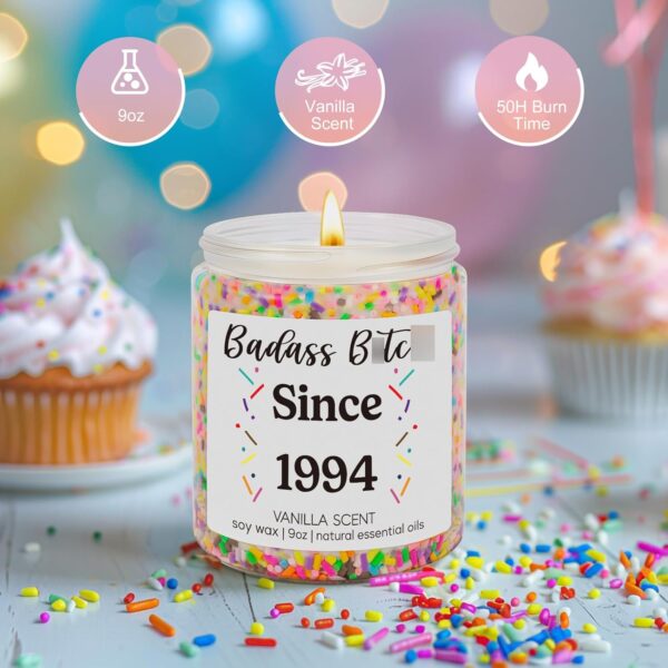 LEADO 31st Birthday Candle for Her, 31 Year Old Birthday Gifts for Women - Happy 1994 Bday Candles, Turning Thirty-One Presents, Funny Cool Gifts for 31 Year Old Woman, Female, Best Friend, Sister - Image 3