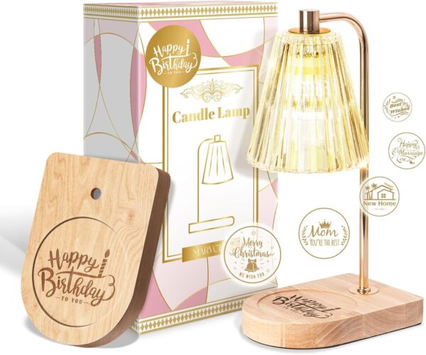 Birthday Gifts for Women, Candle Warmer Lamp with Timer, Unique Birthday Gifts for Wife Mom Friends Sister, 20th 30th 40th 50th 60th Year Old Gift Ideas - Image 3