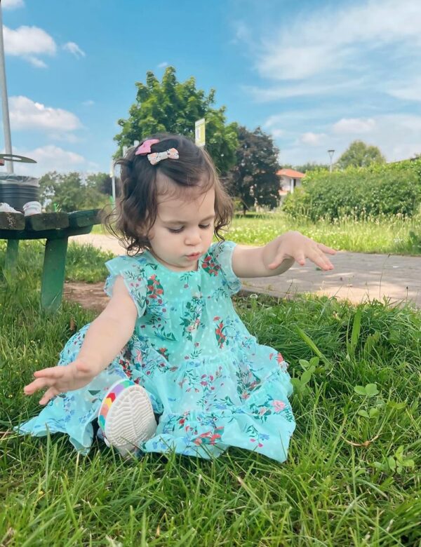 AGQT Toddler Girls Ruffle Dress Sleeveless Flower Girls Swiss Dots Flowy Pleated Party Dress Easter Dresses Size 1-6T - Image 6