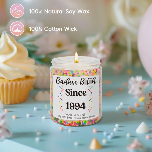 LEADO 31st Birthday Candle for Her, 31 Year Old Birthday Gifts for Women - Happy 1994 Bday Candles, Turning Thirty-One Presents, Funny Cool Gifts for 31 Year Old Woman, Female, Best Friend, Sister - Image 4
