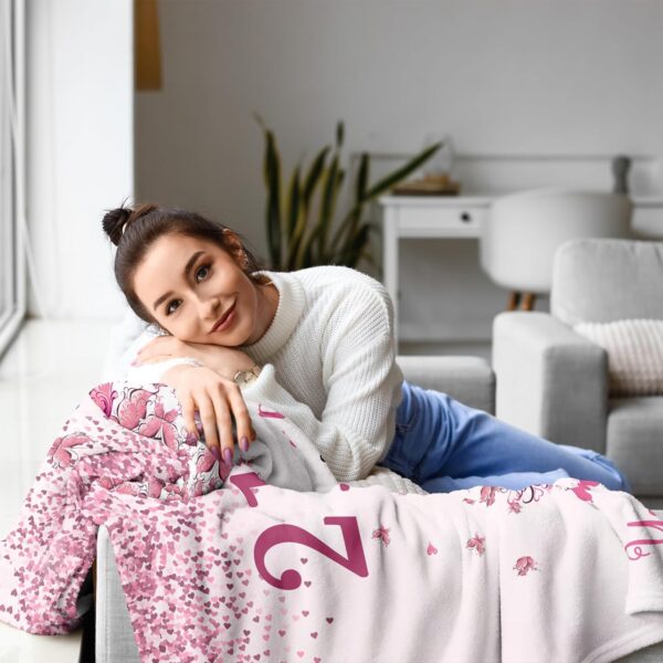 21st Birthday Gifts for Her, 21st Birthday Decorations, 21 Year Old Birthday Gifts for Her, Gifts for 21st Birthday Female, Best Gifts for 21 Year Old, 21st Birthday Gift Ideas Blanket 50"X60" - Image 3
