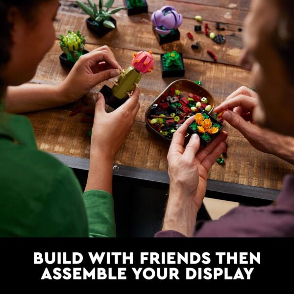 LEGO Botanicals Succulents - Gift for Mother's Day - Artificial Indoor Plant Building Set for Home, Kitchen, Desk Decor Adults Ages 18+ - 10309 - Image 6