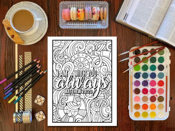 Bible Verse Coloring Book for Girls - Image 9
