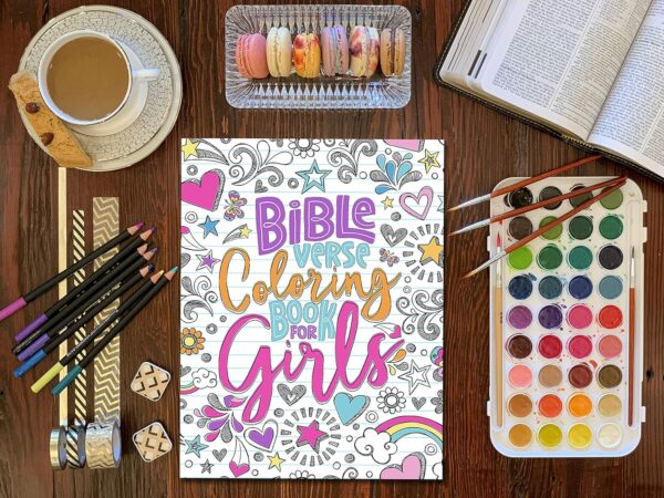 Bible Verse Coloring Book for Girls - Image 3