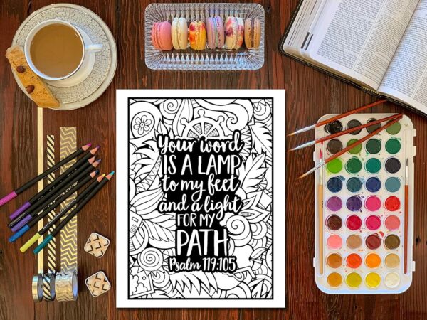 Bible Verse Coloring Book for Girls - Image 6