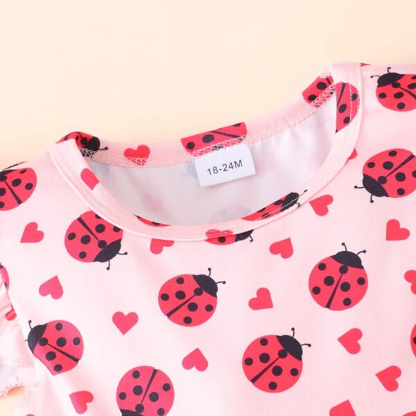 Baby Girls Dress Unicorn Casual Flutter Sleeve Swing Sundress Birthday Party Summer Playwear Dresses 1-8 Years Old - Image 4