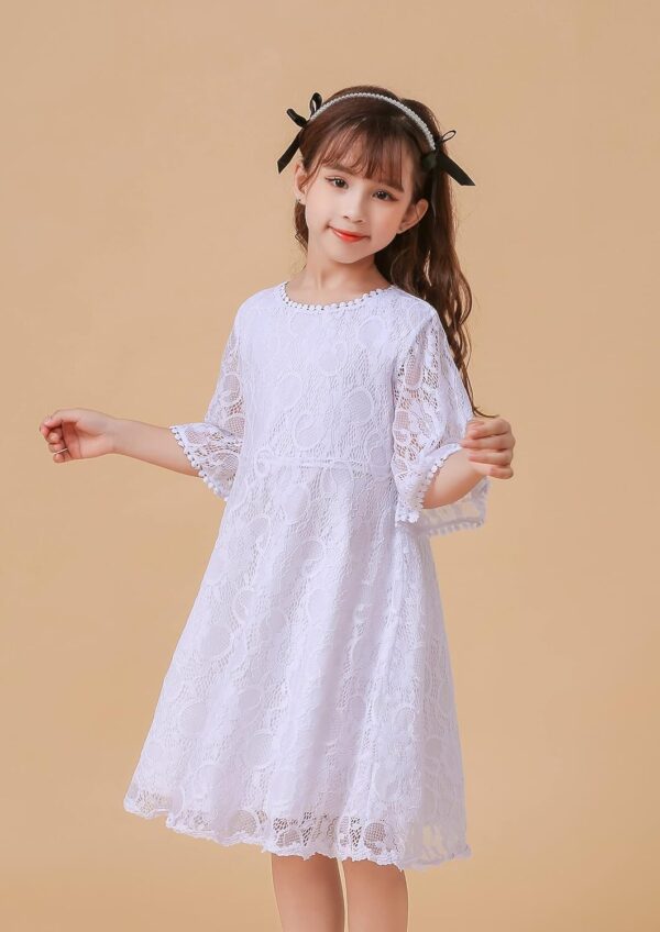 Flower Girls Dress Lace Dress Vintage Country Wedding Party Dress 2-6 7-16 - Image 3