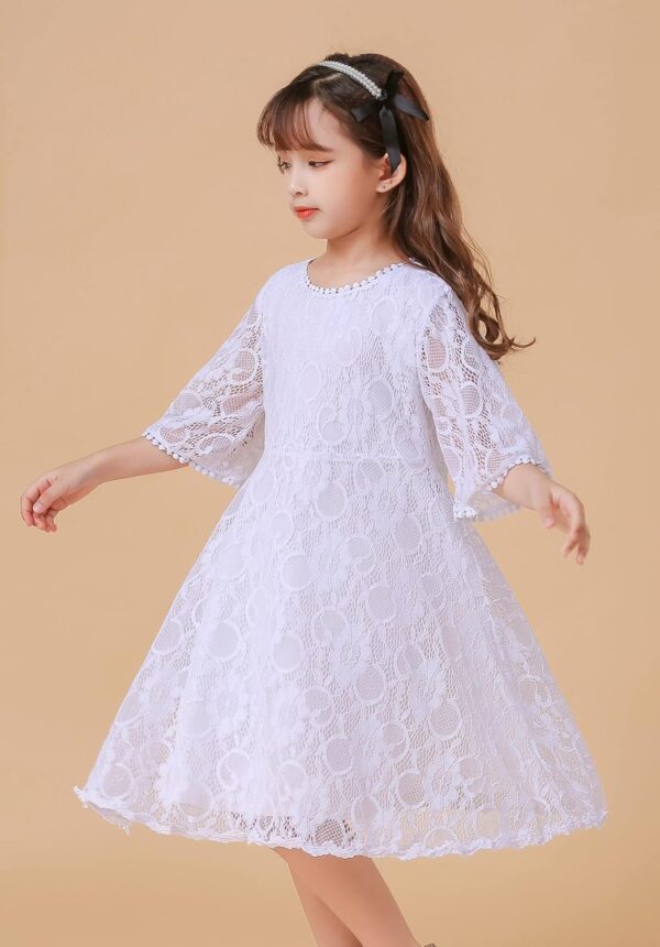 Flower Girls Dress Lace Dress Vintage Country Wedding Party Dress 2-6 7-16 - Image 4
