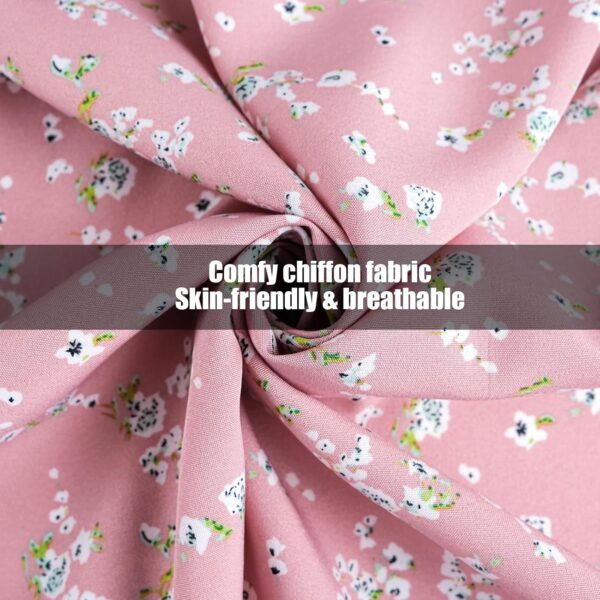 LTAKK Colonial Dress Women Prairie Pioneer Dresses Floral Pilgrim Costume Civil War Dress - Image 5