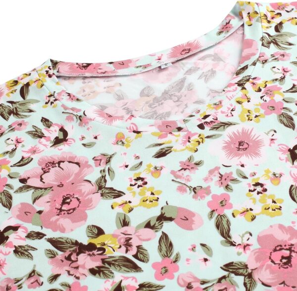 Nightgowns for Women Soft Cotton Sleep Shirts Short Sleeve Sleepwear S-XXL - Image 4