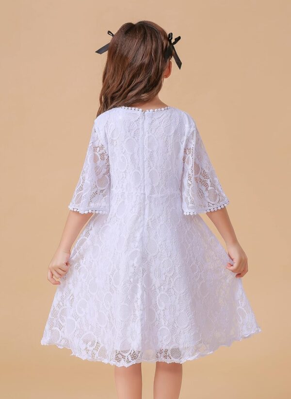 Flower Girls Dress Lace Dress Vintage Country Wedding Party Dress 2-6 7-16 - Image 6