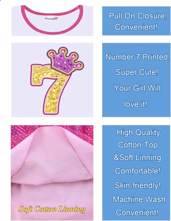 Spring/Autumn Unicorn Birthday Party Princess Girl Dresses Long Sleeve Girls Outfits - Image 5