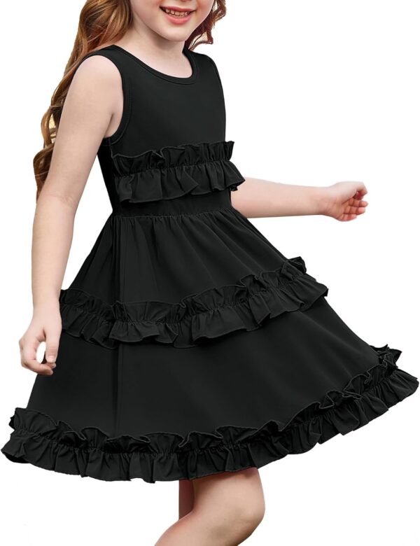 GRACE KARIN Girls Party Christmas Dress Ruffle Formal Fancy Dresses Size 5-12 - Image 2