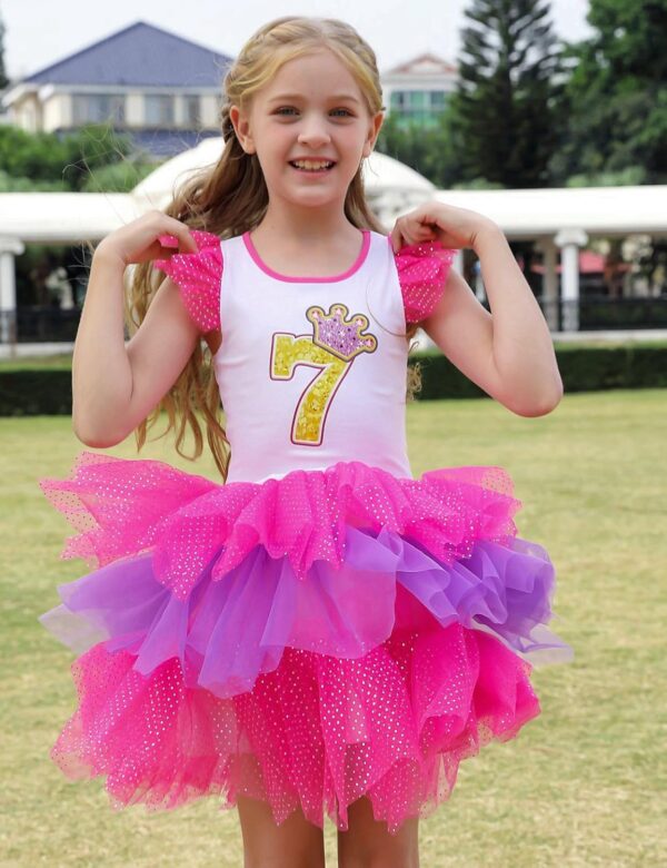 Spring/Autumn Unicorn Birthday Party Princess Girl Dresses Long Sleeve Girls Outfits - Image 3