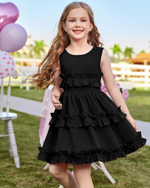 GRACE KARIN Girls Party Christmas Dress Ruffle Formal Fancy Dresses Size 5-12 - Image 5