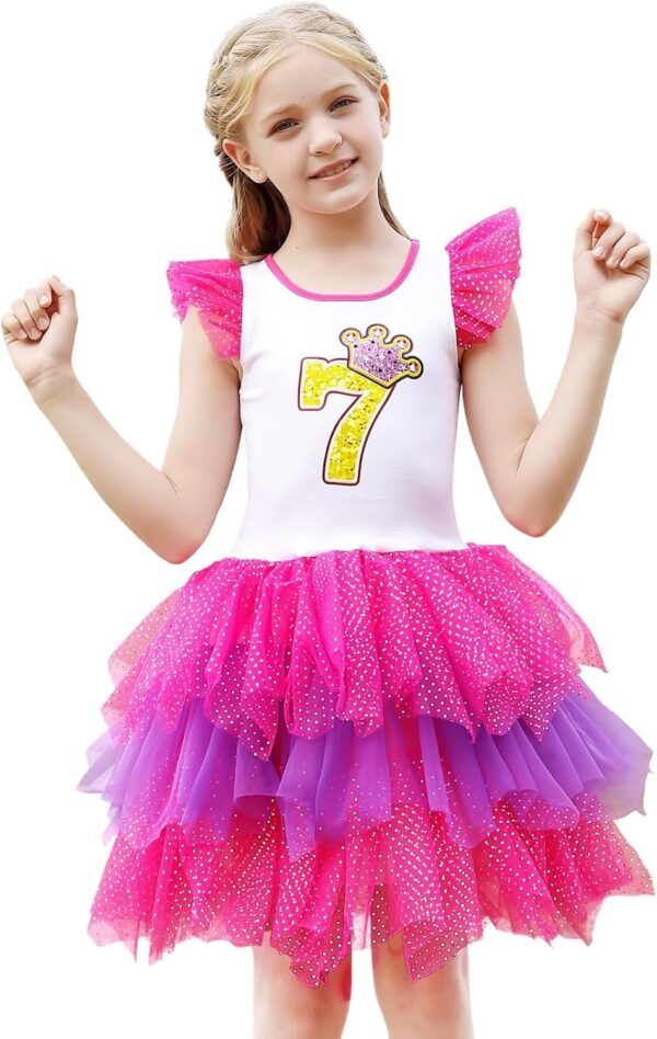 Spring/Autumn Unicorn Birthday Party Princess Girl Dresses Long Sleeve Girls Outfits - Image 2