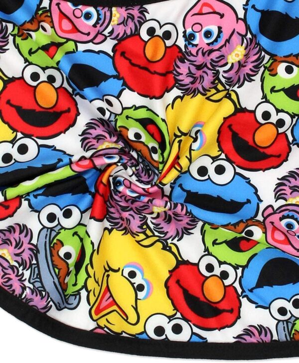 Sesame Street Girls Dress with Panties for Infant and Toddler – White/Multicolor - Image 6