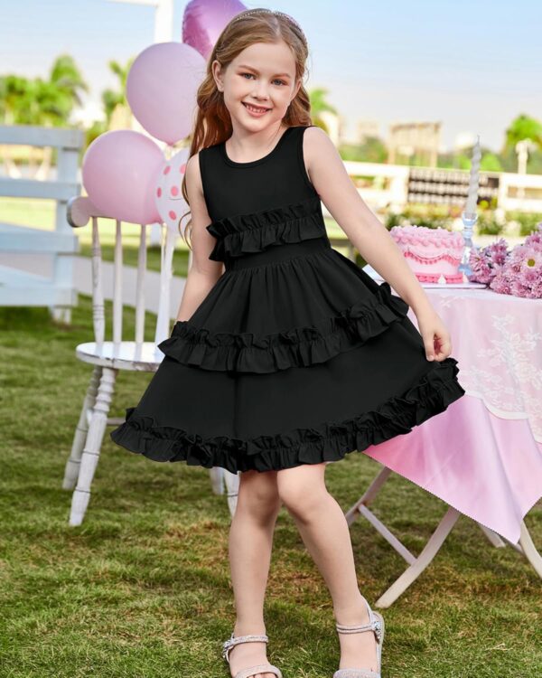 GRACE KARIN Girls Party Christmas Dress Ruffle Formal Fancy Dresses Size 5-12 - Image 3